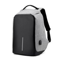 Anti-theft Backpack Bobby XD Design Grey USB with USB Charging Connector travel bag 9009