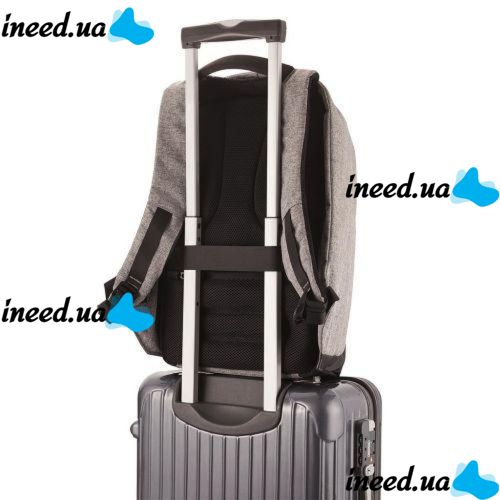 Anti-theft Backpack Bobby XD Design Grey USB with USB Charging Connector travel bag 9009