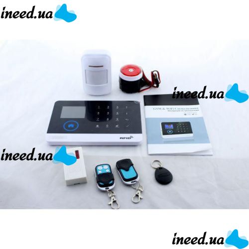 Сенсорная GSM сигнализация для дома с датчиком движения и WIFI Alarm JYX-W-G600