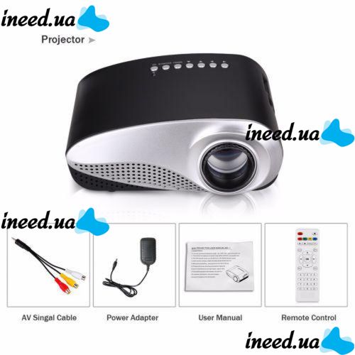 Проектор портативный мультимедийный с динамиком Led Projector RD-802 Black