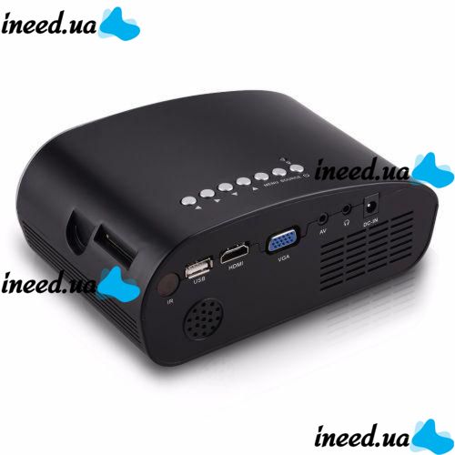 Проектор портативный мультимедийный с динамиком Led Projector RD-802 Black