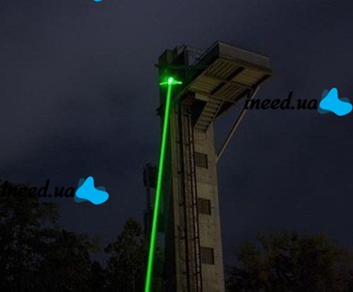 Мощная лазерная указка Green Laser Pointer YL-303 1000mW, аккумуляторный зеленый лазер с ключом BL-303 диодный с насадкой эффектов для презентации