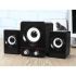 USB колонки для ПК комп'ютерні колонки 2.1 Hiraliy H1 Bass Black