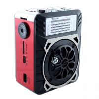 Аккумуляторный радиоприемник Golon RX-9133 с фонариком и встроенным плеером SD, USB, от сети с аккумулятором, FM Радио приемник Колонка на батарейках