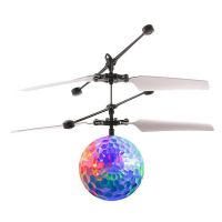Летающий шар Whirly Ball Led светодиодный диско шарик с датчиком приближения, летит за рукой с сенсорным управлением игрушка с RGB подсветкой