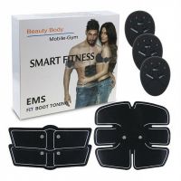 Миостимулятор EMS Trainer 3 в 1 + 2 бабочки на бицепсы, большой полный комплект Тренажер Smart Fitness для мышц пресса живота рук и ног