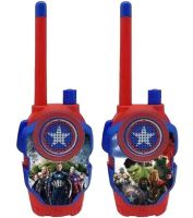 Детский набор из 2 раций Мстители Walkie Talkie Avengers 1568-1 на батарейках до 3м, Детские рации 2 шт Супергерои для связи со звуковыми эффектами