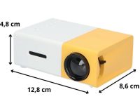 Портативный проектор мини кинотеатр мультимедийный Full HD Led Projector YG-300 мультимедийный домашний кинотеатр с динамиком, заряд от Power bank