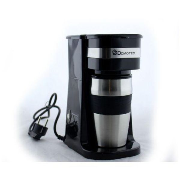 DOMOTEC MS-0709 drip coffee maker with metal mug