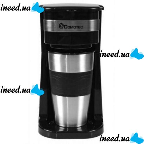 DOMOTEC MS-0709 drip coffee maker with metal mug