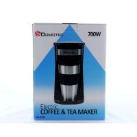 DOMOTEC MS-0709 drip coffee maker with metal mug