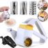 Manual Mini Grater Hand Held Rotary Grater HA1212 3 in 1 Rotary Vegetable Slicer Shredder for Slicing Carrots, Cheese and Vegetables with 3 Nozzles TE-476