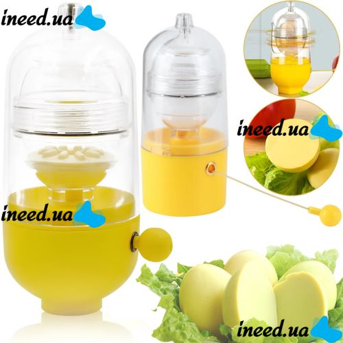 Шейкер для яиц Egg Yolk компактный механический ручной миксер для смешивания и приготовления яичного желтка и белка, скремблер центрифуга для кухни