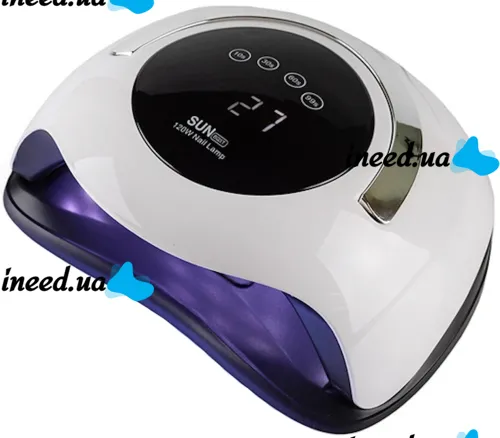 Профессиональная УФ лампа SUN Boost BQ-5T 120W для маникюра и педикюра 120W, Аппарат LED UV для полимеризации и сушки гель лака для ногтей Сан BQ5T Белая
