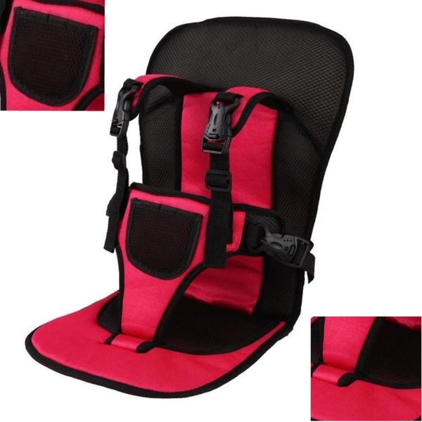 Child Frameless car seat Multi Function Car Cushion Red, Universal car seat for a child in a car up to 25 kg, Comfortable car seat