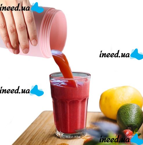 Складной силиконовый блендер Folding Juicer MeijiaxianJP-005 аккумуляторный для сока 500мл, Беспроводная USB соковыжималка для смешивания смузи JP005