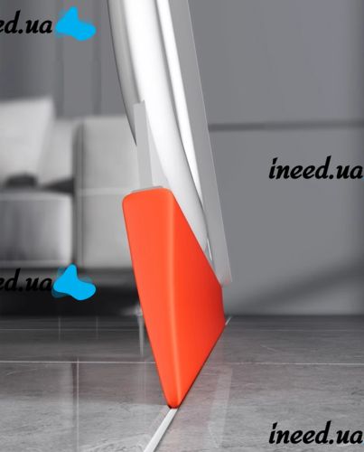 Силиконовая швабра 2 в 1 Clean the wiper AND-8-10 для мытья окон, жидкостей Скребок очиститель пола и стекла с телескопической ручкой 100см Оранжевый