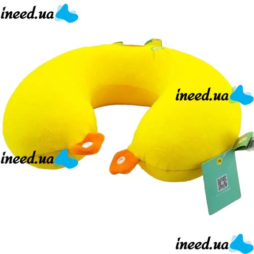Набор подушек для ребенка Утята duck NJ-009, Детские подушки уточки обычная и дорожная, Детская туристическая подушка Утка для путешествий в машину