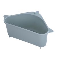 Plastic Corner Organizer Colander with Sink Holder BC05, Corner Drain Basket Sink Sieve 26x10x14.2 cm for washing fruits