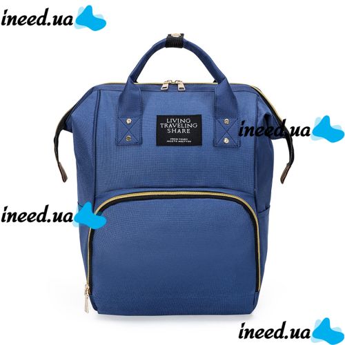 Сумка органайзер для мамы LeQueen Mummy Bag для коляски, рюкзак для мам водостойкий с термокарманами для бутылочек Living Traveling Shar