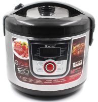 Электрическая мультиварка скороварка Domotec MS-7726 на 5 л, 11 режимов приготовления 1500W Black, Мультиповар Домотек с подогревом и таймером Черная