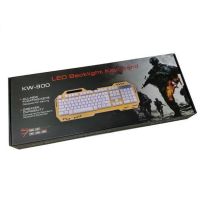USB проводная компьютерная клавиатура Kronos KW-900 с подсветкой Black