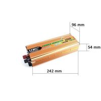 Автомобильный инвертор UKC 24V-220V 2000W авто преобразователь напряжения тока от прикуривателя и аккумулятора, зарядное с защитой от перегрева 2000Вт