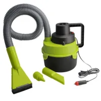 Автомобільний пилосос The Black Multifunction Auto Vacuum 100 W для сухого та вологого прибирання в салоні від прикурювача 12V 3 насадки для авто