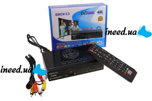 Цифровой эфирный Тюнер T2 DV3 BEKO T777 4K с WIFI и экраном