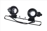 Бинокулярные налобные очки с подсветкой Glasses 9892A 20х налобная увеличительная лупа бинокуляры на голову для ювелиров, пайки, чтения и ремонта