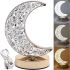 Настільна лампа-нічник Star Moon Table Light 17 сенсорний нічник місяць, Світлодіодна лампа світильник з кристалами на акрилової підставці 3 режими