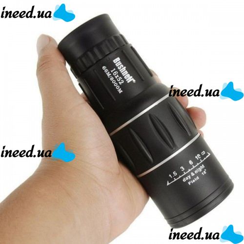Powerful monocular Bushnell Monocle 66M/8000M 16x52 with Case 16x Magnification