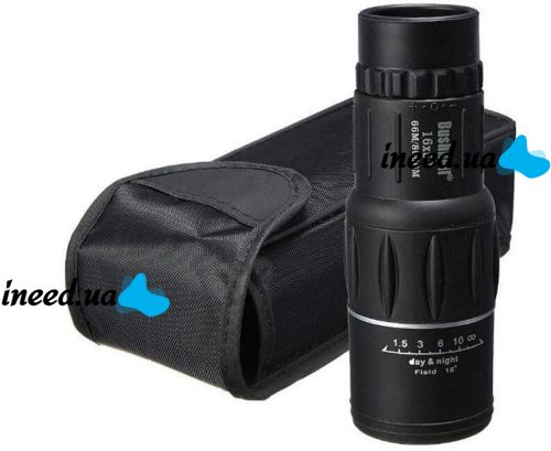 Powerful monocular Bushnell Monocle 66M/8000M 16x52 with Case 16x Magnification