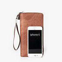 Мужской кошелек клатч портмоне барсетка Baellerry Denim S1514 Coffee Кофе