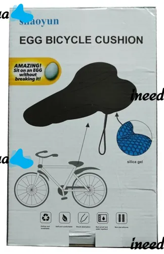 Велосипедная гелевая накладка чехол на сидения Egg Bicycle Cushion, Велосипедная мягкая противоударная подушка, Накладка для велосипедного сиденья