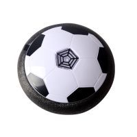 Электрический летающий мяч Hoverball, Детский аэромяч воздушный ховербол с LED подсветкой и музыкой для игры в футбол на батарейках Черно Белый