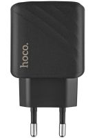 Сетевое зарядное устройство зарядка Hoco CS22A PD30W на один порт Type-C USB-C, Адаптер питания блок Хоко для быстрой зарядки телефона Черный