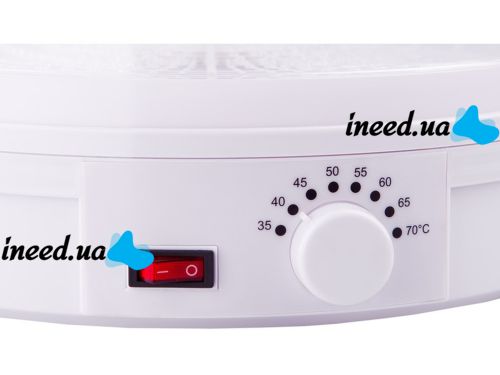 Электрическая сушилка для овощей, фруктов и мяса Royals Berg RB-959 800W White Белая на 5 отсеков, Дегидратор, Электросушилка с терморегулятором