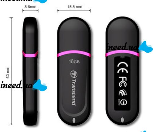USB Flash 16GB флешка Transcend JetFlash 300 drive