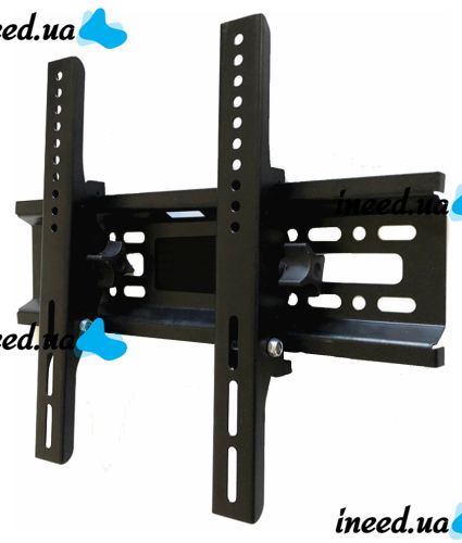 Настенное крепление для телевизора, монитора 15-42 дюймов, до 40 кг Tilting Wall Mount HT-001 с наклоном Черный, Настенный кронштейн 15"-42"
