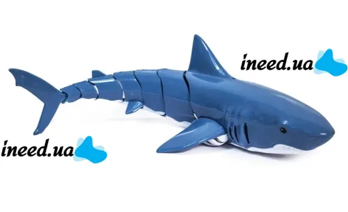 Розумна Іграшкова Акула на радіокеруванні Shark T11 з пультом, Інтерактивна радіокерована дитяча плаваюча рибка на акумуляторі