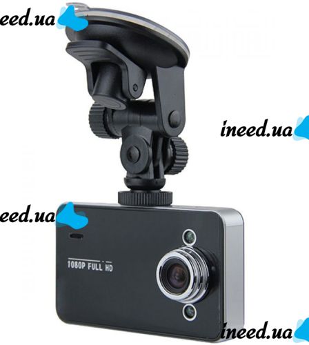 Car DVR DVR K6000 Full HD Vehicle Blackbox DVR 1080p, DVR 6000 FullHD, Car DVR 2.4 inch Screen in Car Interior Black