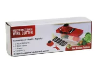 Мультислайсер Mandoline Slicer 6 в 1 Red, Ручная овощерезка для овощей и фруктов с контейнером, Слайсер, Терка мини комбайн 6в1 Красная