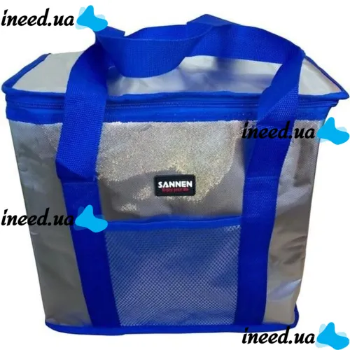 Туристическая термосумка Sannen Cooler Bag MC-1059 на 25 л для продуктов и напитков 37x20x34 см Походный переносной термобокс холодильник для пикника