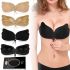 Силіконовий невидимий бюстгальтер Fly Bra Butterfly з ефектом Риѕһ Up ліфчик невидимка фіксація грудей без бретелей, бежевий тілесний чорний флай бра