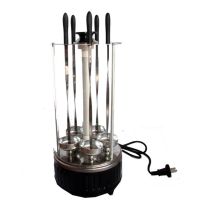 Вертикальная шашлычница электрическая BBQ WX-8601 1000W на 5 шампуров Black электрошашлычница черная
