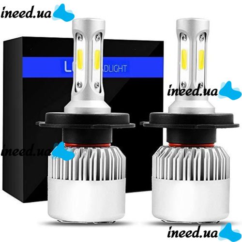 Комплект светодиодных LED ламп VICMAX S2 H4 72W 8000Lm лампы