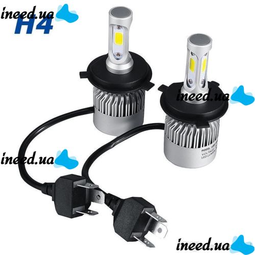 Комплект светодиодных LED ламп VICMAX S2 H4 72W 8000Lm лампы
