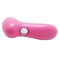Электрический женский массажер для лица 5 в 1 Multifunction Face Cleaner AE-8782C 5 насадок, Массажная щетка со сменными насадками на батарейках