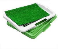 Трехуровневый туалет для собак Puppy Potty Pad 872, Открытый лоток с имитацией травы для животных 47х34х6 см